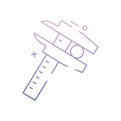 Vernier Caliper vector icon