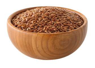 flax seeds  isolated on transparent white background full depth of field clipping path 