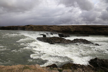 Landschaftsfoto aus Island, Wasserfall Urridafoss
