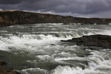 Landschaftsfoto aus Island, Wasserfall Urridafoss