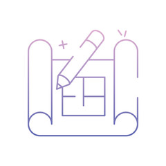 Architecural Plan vector icon