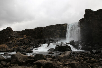 Landschaft auf Island im Pingvellir National Park