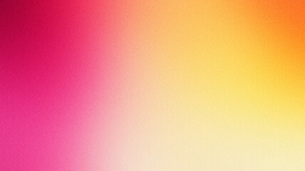 Bright yellow magenta grainy gradient background with grain noise texture