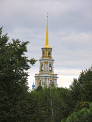 cathedral bell tower of the Ryazan Kremlin, Russia