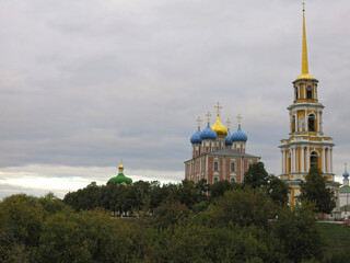 cathedral bell tower of the Ryazan Kremlin, Russia