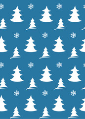 Christmas tree. a pattern with Christmas tree. cute decor.