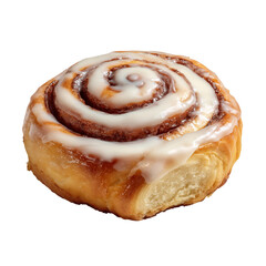 Delicious Cinnamon Roll With Creamy Icing on a Light Pastry Base