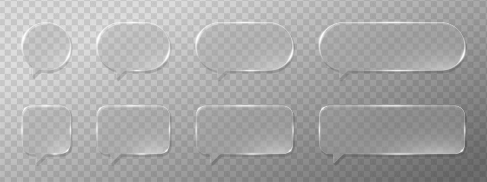 Futuristic glassmorphism interface with holographic bubbles and glossy panels. Transparent 3D glass morphism vector design featuring liquid crystal texture. Perfect for modern app UI or web templates.