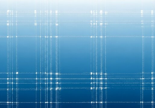 White grid lines on a blue gradient background abstract