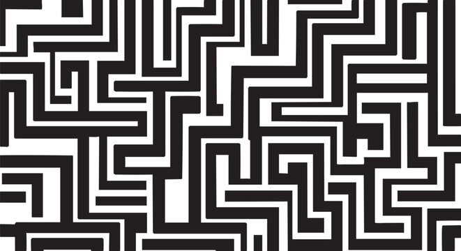 Abstract dark maze pattern background for web design