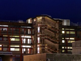 Detail of modern hospital in italy