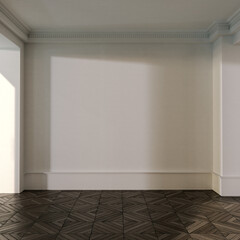 Naklejka premium Large luxury modern bright interiors Living room mockup illustration 3D rendering image