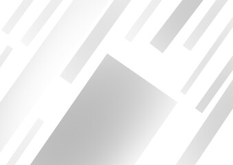 Fototapeta premium abstract white and gray geometric background with diagonal lines 
