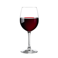 Fototapeta premium Enjoying a Glass of Red Wine at a Cozy Dinner in the Evening.