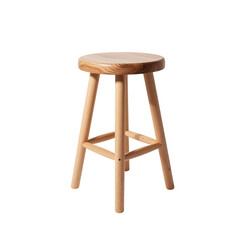 Simple Wooden Stool for Home Decoration or Kitchen Use