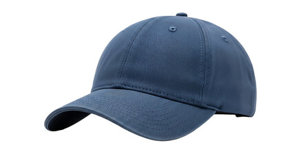 A denim-style baseball cap is angled to the left. A versatile accessory for casual style and sun protection.