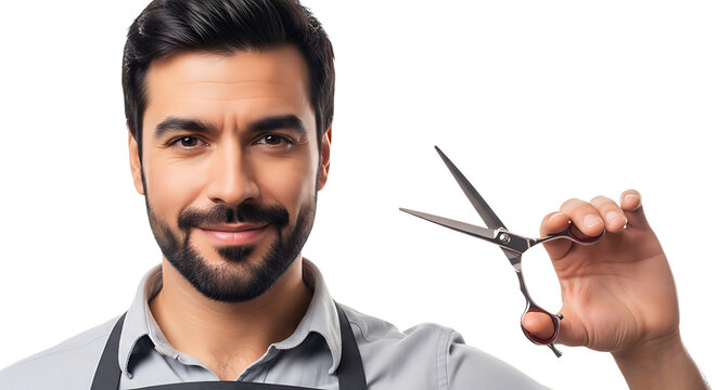 Professional barber ready to provide an exceptional haircut with care and precision. Skilled and experienced stylist.