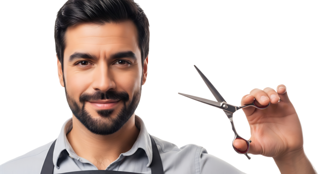 Professional barber ready to provide an exceptional haircut with care and precision. Skilled and experienced stylist.