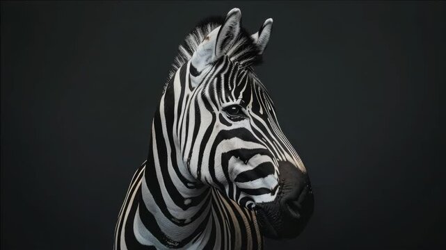 Portrait of a Zebra