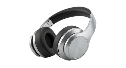 Experience pristine sound with these sleek, silver over-ear headphones. Perfect for audiophiles and music lovers alike.