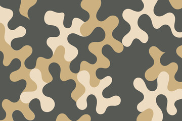 Seamless Organic Camo Background in Earth Tones