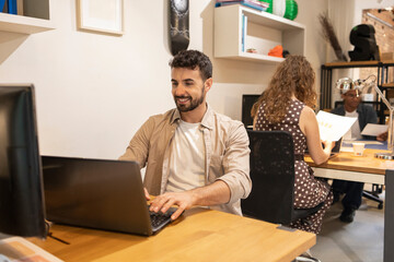 Collaborative work environment with diverse professionals