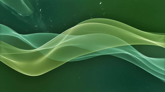 Green swirls dominate the dark background, showcasing a delicate green flower sprouting from the center, symbolizing limitless growth and expansion, perfect for commercial projects requiring.