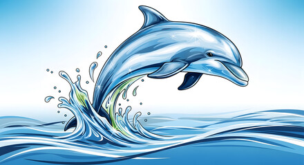 dolphin jumping out of water