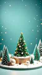 Fototapeta premium Mini Weihnachtsbaum 