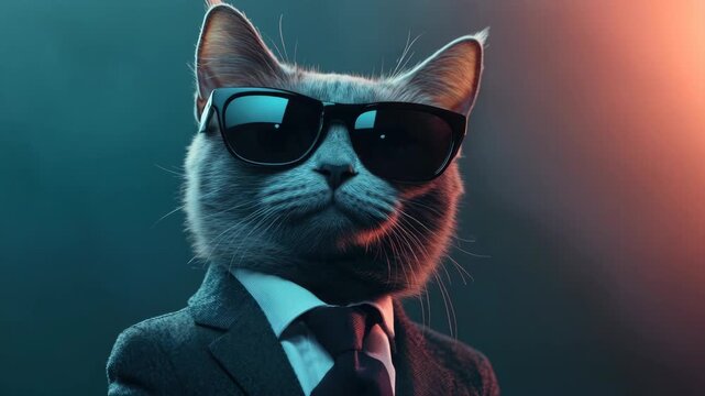 Suave Cat in Suits