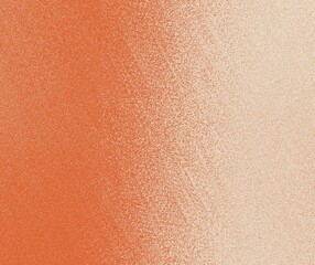 A grainy gradient blends from orange to light beige background texture.