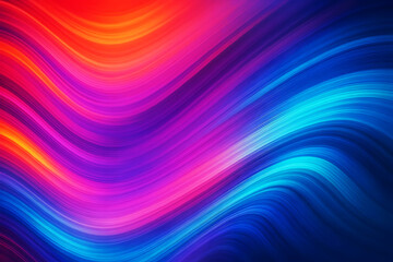 Dynamic Abstract Background – Red Purple and Blue Flowing Lines