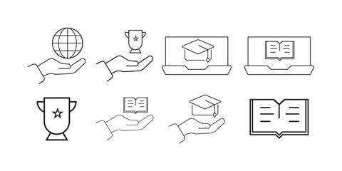 education colletion icon,education element,school element,champione element