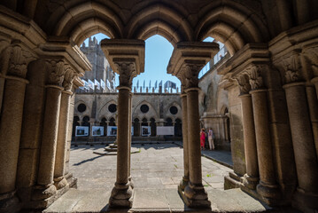 Gothic cathedral in porto, Portugal