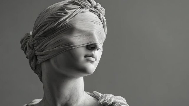 Blindfolded Statue of Justice