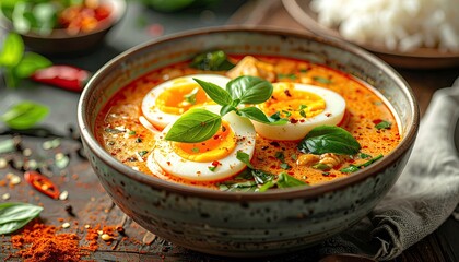 Delicious Creamy Coconut Jelly Dessert Shaped Like a Rose Served on a Ceramic Plate in a Studio Setting with Soft Lighting