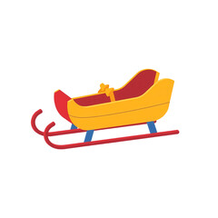 Realistic 3D Rendered Santa Sleigh Christmas Illustration