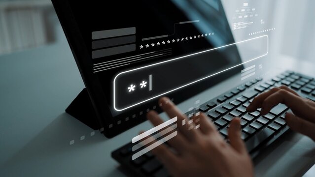 User authentication and password protection concept showing secure login, privacy safeguard, data protection, access control, and digital identity verification Marrow