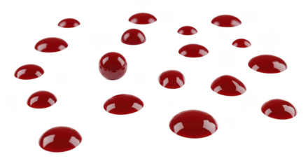 Water drop isolated on transparent background