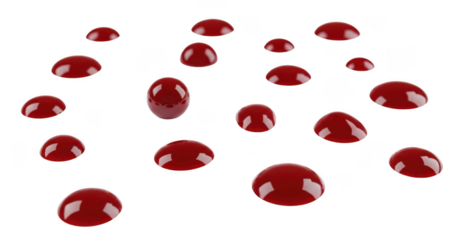 Water drop isolated on transparent background