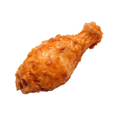 Fried chicken wings isolated on transparent background  