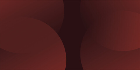 Abstract minimalist banner background, color red gradations. Circle effect style geometric simple art