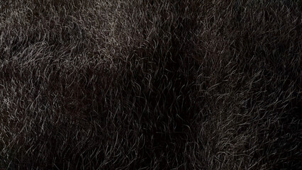 Dark human hair intricate texture background