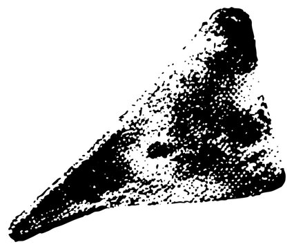 Pizza slice illustrates texture in a food illustration