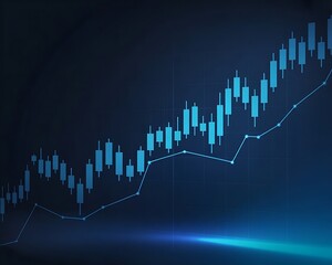 Naklejka premium Strategy stock chart financial graph analysis market exchange on growth business technology background with money diagram trade investment 