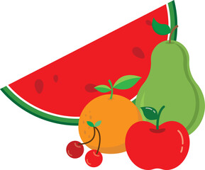 Fresh and healthy collection of assorted fruits