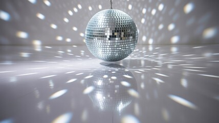 Classic Disco Ball Scattering Light White Studio