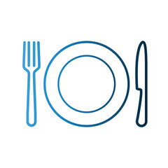 Spoon fork icon design template