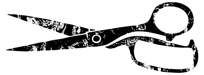 Scissors cut craft projects in a studio