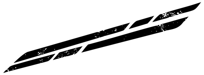 Graphic stripe accentuates dynamic composition for modern design